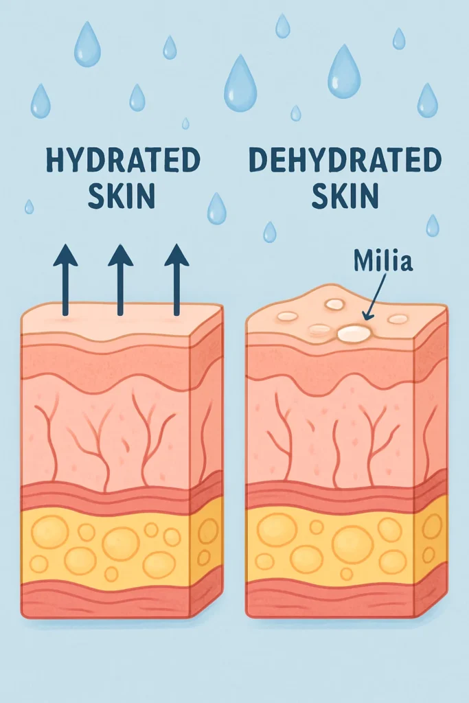 The importance of hydration and milia production Lancashire