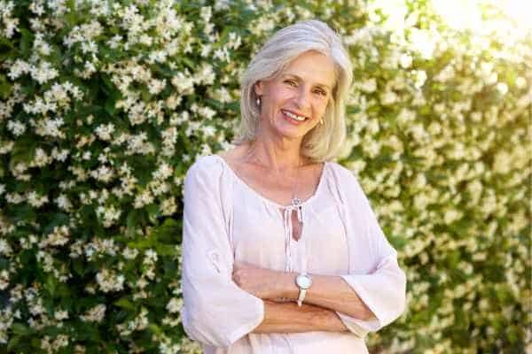 Older woman happy with urinary incontinence treatment Lancashire